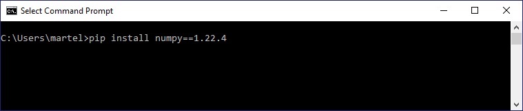 Pip install Numpy